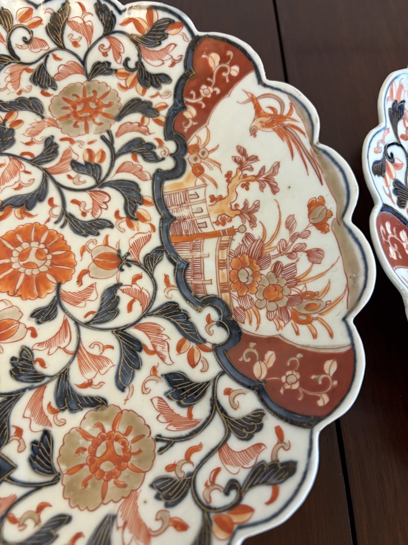 Quality Pair of Antique Japanese Hand Painted Imari Plates - Image 8